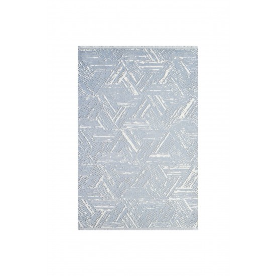 Mavi Modern Geometrik Halı Matisse 11331