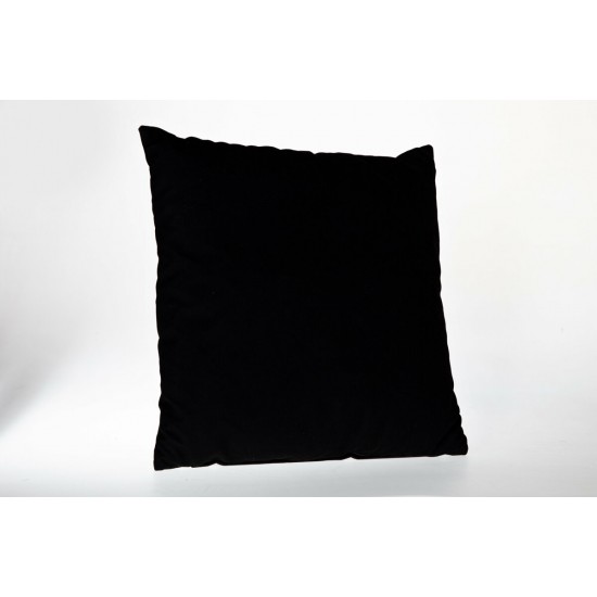 Doqu Home Uncolorued Desen Baskılı Kırlent Kılıfı UNC03 45x45 - Siyah